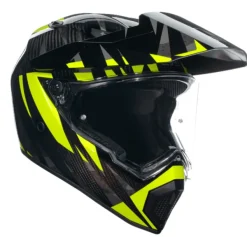 AGV AX9 Steppa Carbon/Grey/Yellow Fluo 003> Adventure Helmen|Integraalhelmen