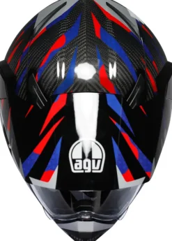 AGV AX9 Steppa Carbon/Red/Blue> Adventure Helmen|Integraalhelmen