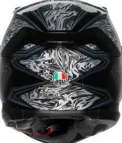 AGV K7 Damascus Black/Silver> Integraalhelmen|Helmen Met Zonnevizier