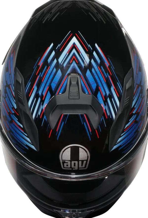 AGV K7 Genisys Matt Black/Blue/Grey> Integraalhelmen|Helmen Met Zonnevizier