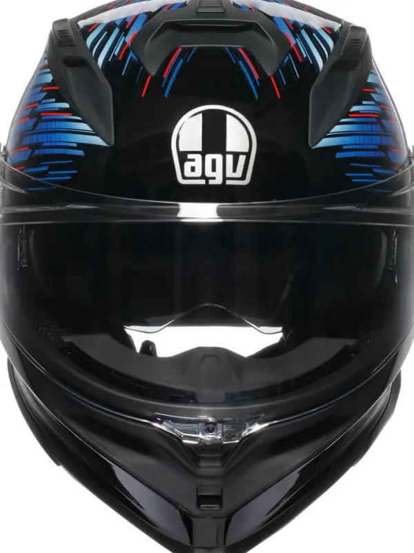 AGV K7 Genisys Matt Black/Blue/Grey> Integraalhelmen|Helmen Met Zonnevizier