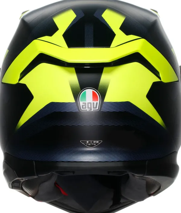 AGV K7 Glimpse Matt Black/Yellow Fluo> Integraalhelmen|Helmen Met Zonnevizier