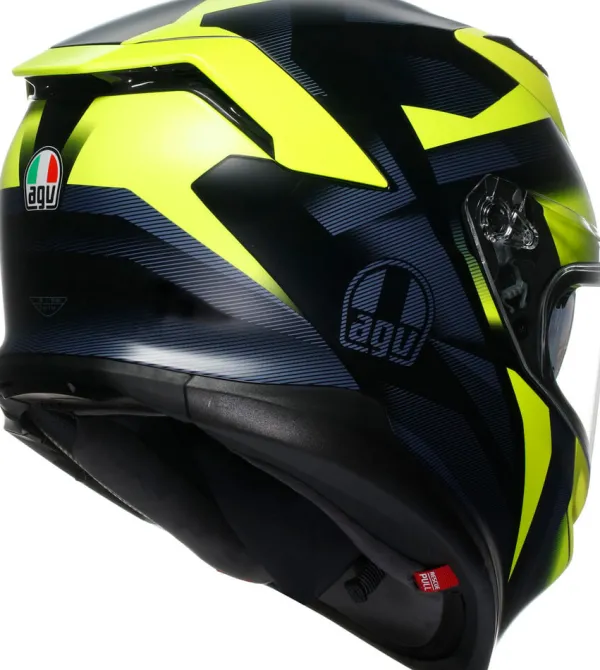 AGV K7 Glimpse Matt Black/Yellow Fluo> Integraalhelmen|Helmen Met Zonnevizier