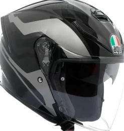 AGV K5 Jet Evo Tune Grey/Black 007> Jethelmen|Helmen Met Zonnevizier