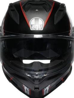 AGV K7 Kyber Matt Black/Red> Integraalhelmen|Helmen Met Zonnevizier