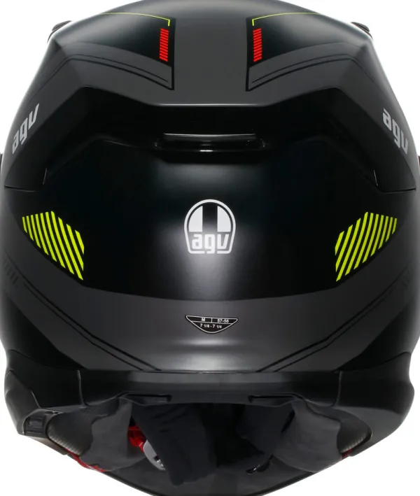 AGV K7 Kyber Matt Grey/Yellow Fluo> Integraalhelmen|Helmen Met Zonnevizier
