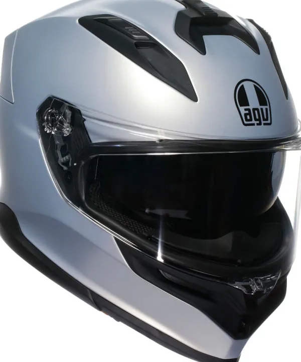 AGV K7 Mono Matt Prisma Silver> Integraalhelmen|Helmen Met Zonnevizier