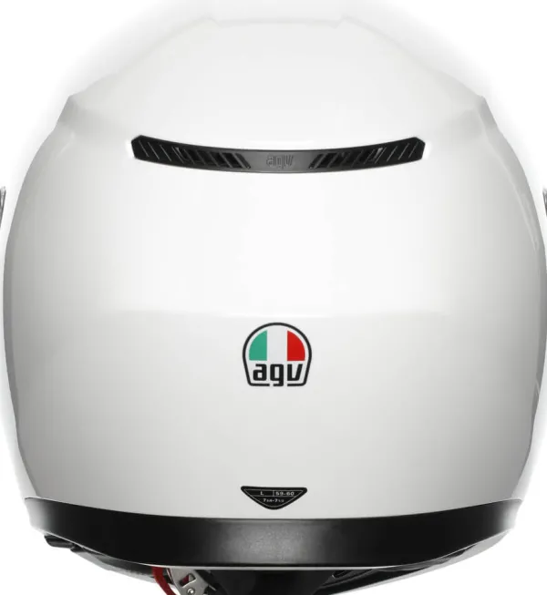 AGV K3 2023 Mono White> Integraalhelmen|Helmen Met Zonnevizier