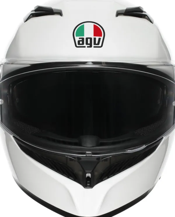 AGV K3 2023 Mono White> Integraalhelmen|Helmen Met Zonnevizier
