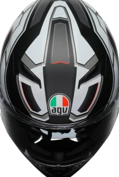 AGV K3 2023 Rivia Matt Black/White> Integraalhelmen|Helmen Met Zonnevizier