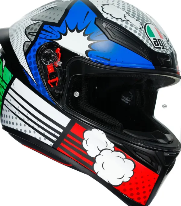 AGV K1 S Bang Matt Italy/Blue> Integraalhelmen|Race Helmen