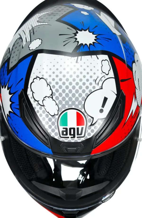 AGV K1 S Bang Matt Italy/Blue> Integraalhelmen|Race Helmen
