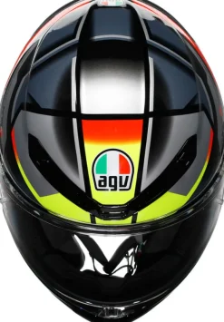 AGV K6 S Erazer Black/Red/Yellow Fluo> Integraalhelmen|Race Helmen