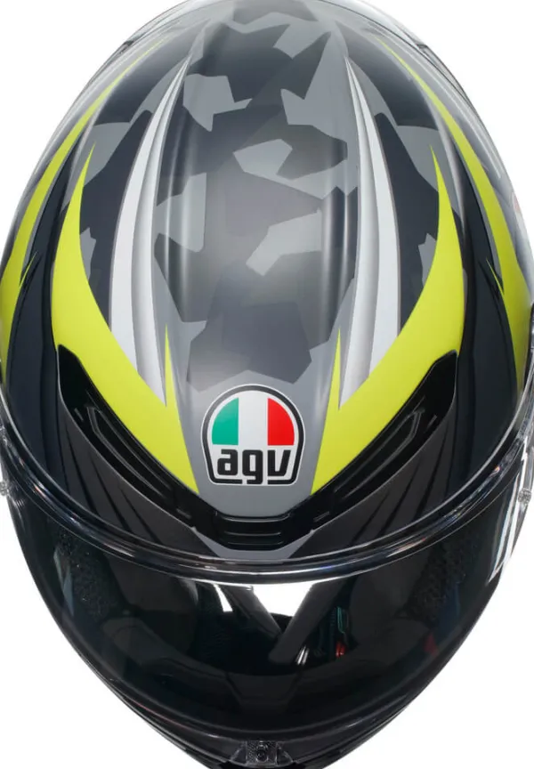 AGV K6 S Excite Matt Camo/Yellow Fluo> Integraalhelmen