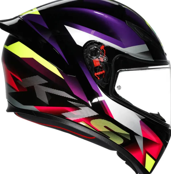 AGV K1 S Fastlap Black/Purple/Pink> Integraalhelmen|Race Helmen