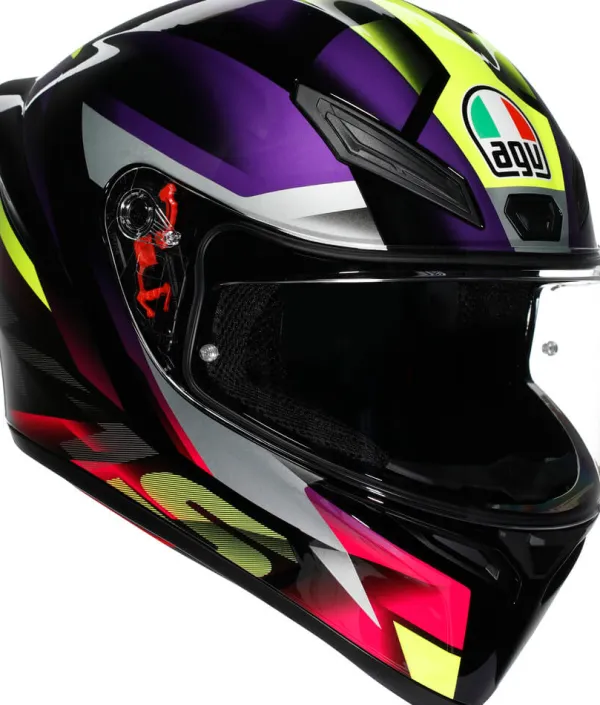 AGV K1 S Fastlap Black/Purple/Pink> Integraalhelmen|Race Helmen