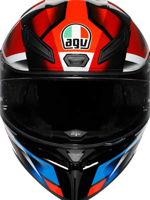 AGV K1 S Fastlap Black/Red/Blue> Integraalhelmen|Race Helmen