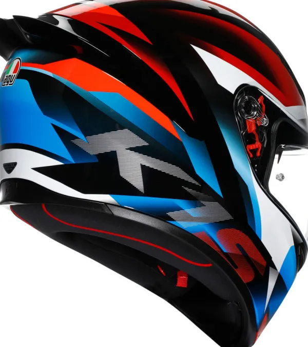 AGV K1 S Fastlap Black/Red/Blue> Integraalhelmen|Race Helmen