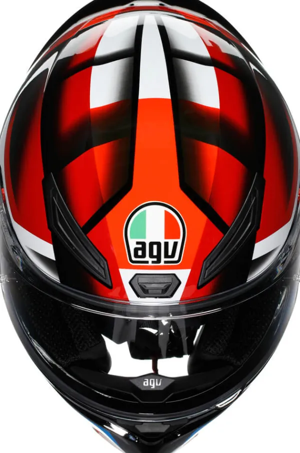 AGV K1 S Fastlap Black/Red/Blue> Integraalhelmen|Race Helmen