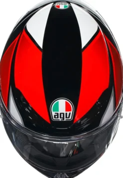 AGV K6 S Hyphen Black/Red/White> Integraalhelmen