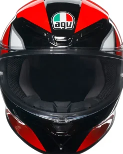 AGV K6 S Hyphen Black/Red/White> Integraalhelmen