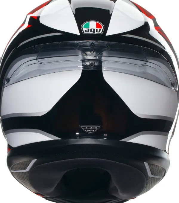 AGV K6 S Hyphen Black/Red/White> Integraalhelmen
