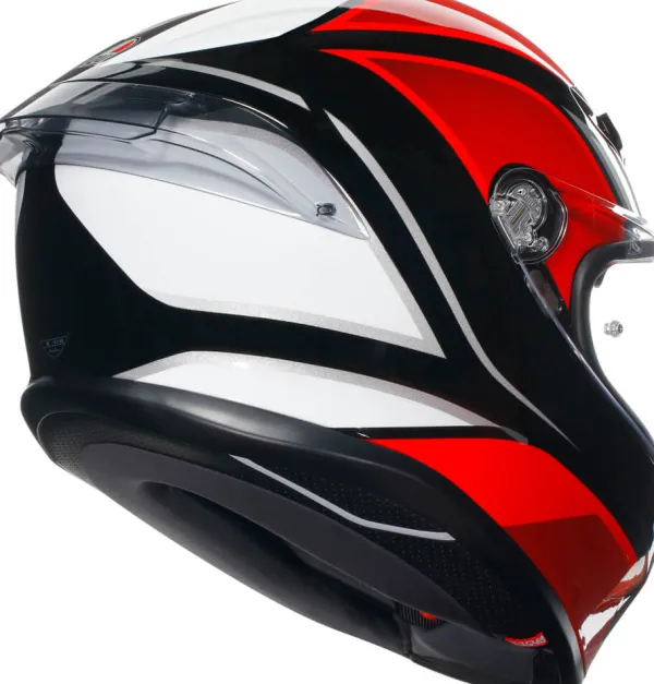 AGV K6 S Hyphen Black/Red/White> Integraalhelmen