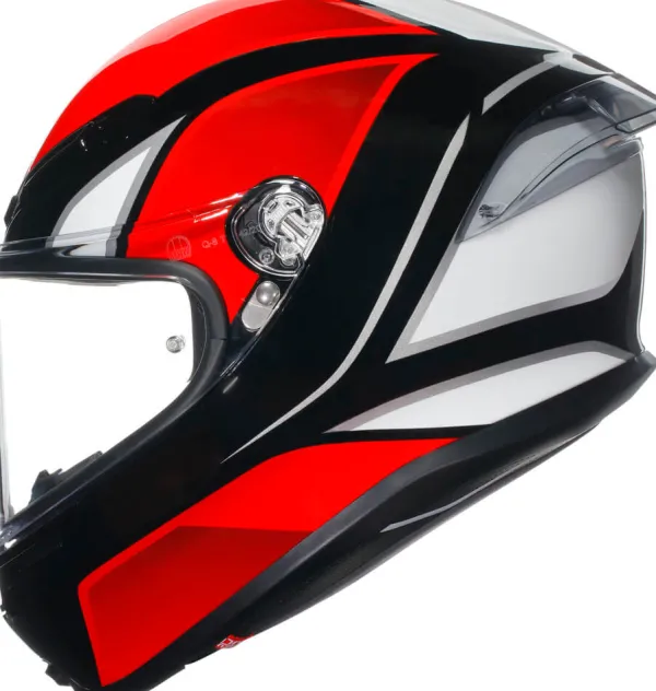 AGV K6 S Hyphen Black/Red/White> Integraalhelmen