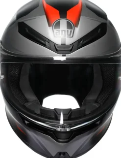 AGV K6 S Karve Matt Black/Grey/Red> Integraalhelmen|Race Helmen