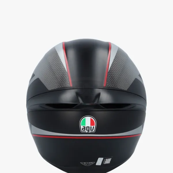 AGV K1 S Lap Matt Black/Grey/Red 034> Integraalhelmen|Race Helmen