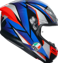 AGV K6 S Slashcut Black/Blue/Red> Integraalhelmen