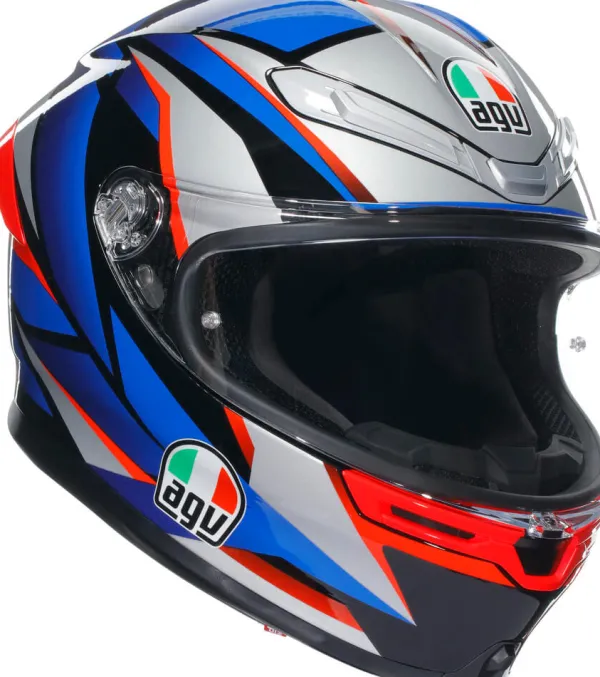 AGV K6 S Slashcut Black/Blue/Red> Integraalhelmen