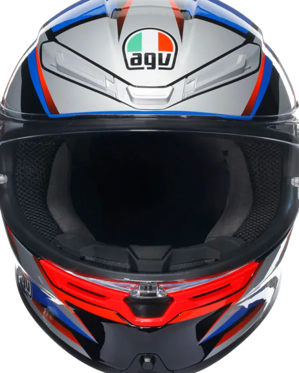 AGV K6 S Slashcut Black/Blue/Red> Integraalhelmen