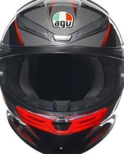 AGV K6 S Slashcut Black/Grey/Red><noscript><img width=
