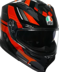AGV K7 Taurax Black/Red> Integraalhelmen|Helmen Met Zonnevizier