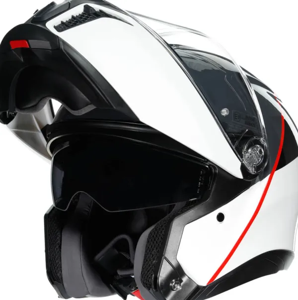 AGV Tourmodular Balance White/Grey/Red 002> Systeemhelmen