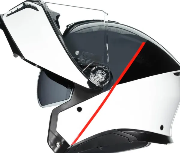 AGV Tourmodular Balance White/Grey/Red 002> Systeemhelmen