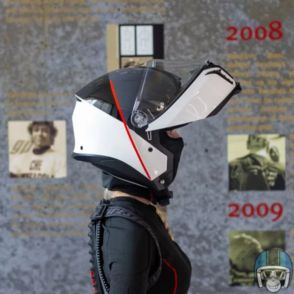 AGV Tourmodular Balance White/Grey/Red 002> Systeemhelmen