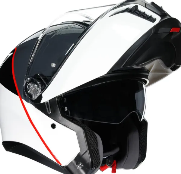 AGV Tourmodular Balance White/Grey/Red 002> Systeemhelmen
