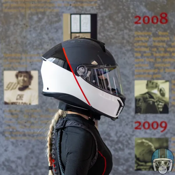 AGV Tourmodular Balance White/Grey/Red 002> Systeemhelmen