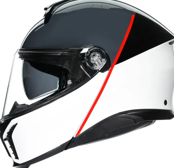 AGV Tourmodular Balance White/Grey/Red 002> Systeemhelmen