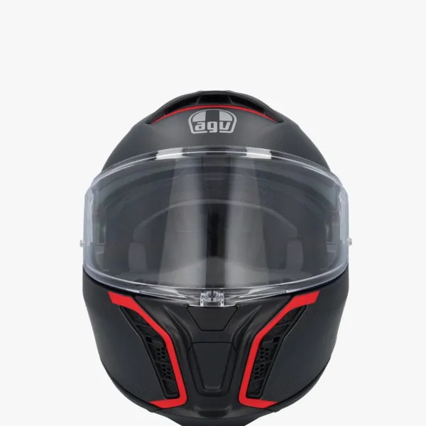 AGV Tourmodular Frequency Matt Gunmetal/Red 005> Systeemhelmen