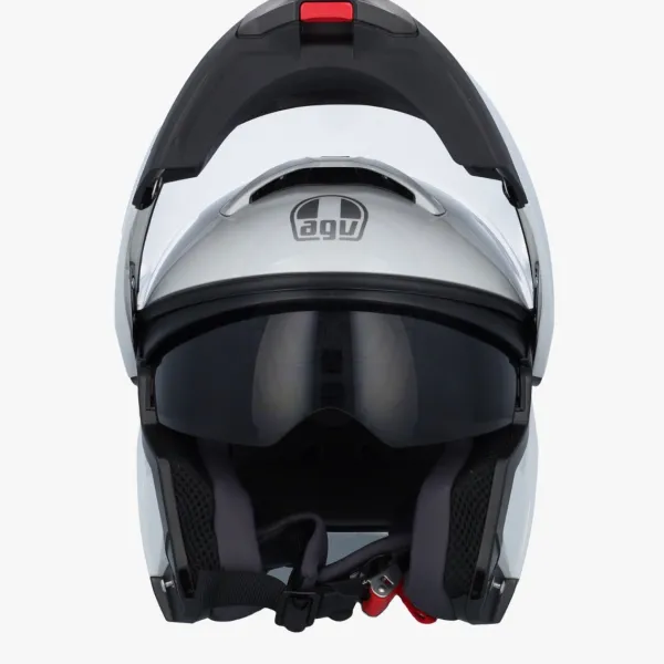 AGV Tourmodular Stelvio White 006> Systeemhelmen|Helmen Met Zonnevizier