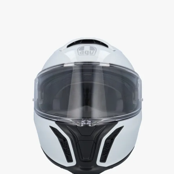 AGV Tourmodular Stelvio White 006> Systeemhelmen|Helmen Met Zonnevizier