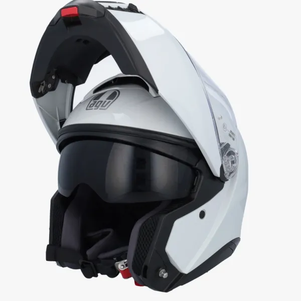 AGV Tourmodular Stelvio White 006> Systeemhelmen|Helmen Met Zonnevizier