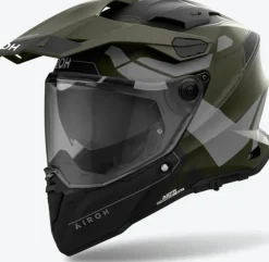 Airoh Commander 2 Reveal Black/Green> Adventure Helmen|Integraalhelmen