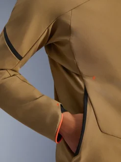 Alpinestars Aeroshell Wp Motorjas Dark Khaki Black Orange Fluo 8038> Motorjassen