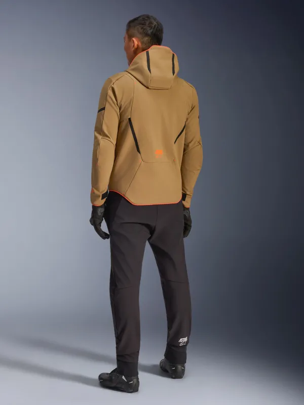 Alpinestars Aeroshell Wp Motorjas Dark Khaki Black Orange Fluo 8038> Motorjassen