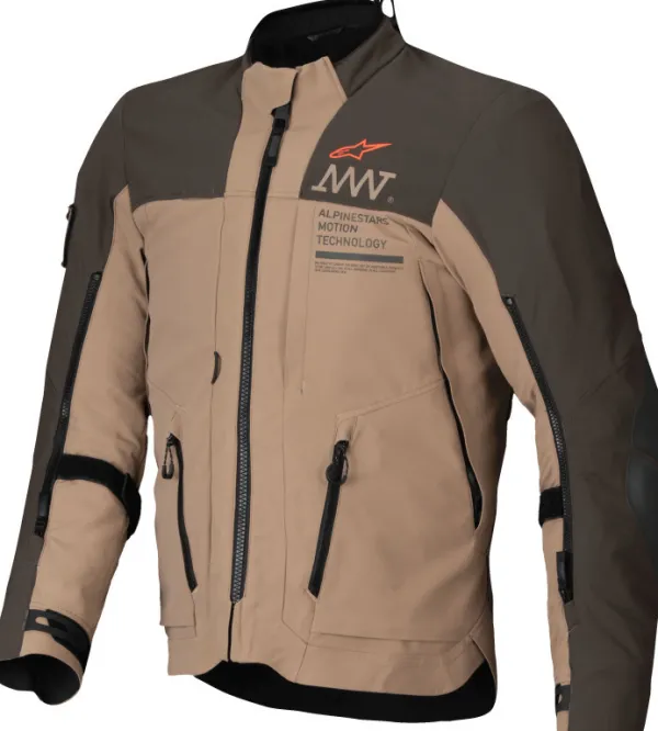 Alpinestars Amt-8 Stretch Drystar XF Motorjas Dark Brown/Dark Khaki 8018> Motorjassen