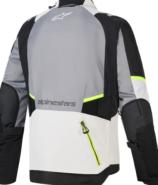 Alpinestars Andes V4 Drystar Motorjas Dk Gray Ice Gray Bk Yllw Fluo 9268> Motorjassen